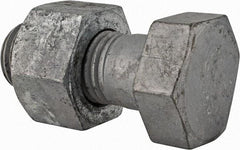 Value Collection - 1-1/4 - 7 Thread, 3-1/4" Length Under Head, Steel Hex Head Bolt - Hot Dipped Galvanized Coated, UNC Thread, ASTM A325 - Caliber Tooling