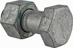 Value Collection - 1-1/4 - 7 Thread, 3-1/2" Length Under Head, Steel Hex Head Bolt - Hot Dipped Galvanized Coated, UNC Thread, ASTM A325 - Caliber Tooling