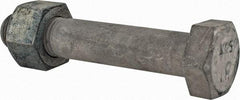 Value Collection - 1-1/4 - 7 Thread, 7" Length Under Head, Steel Hex Head Bolt - Hot Dipped Galvanized Coated, UNC Thread, ASTM A325 - Caliber Tooling