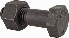 Value Collection - 7/8-9 Thread, 3" Length Under Head, Steel Hex Head Bolt - Uncoated, UNC Thread, ASTM A490 - Caliber Tooling