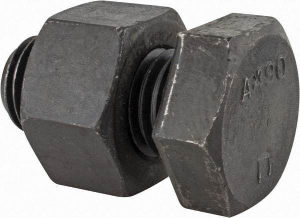 Value Collection - 1-8 Thread, 2" Length Under Head, Steel Hex Head Bolt - Uncoated, UNC Thread, ASTM A490 - Caliber Tooling