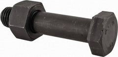 Value Collection - 1-8 Thread, 4-3/4" Length Under Head, Steel Hex Head Bolt - Uncoated, UNC Thread, ASTM A490 - Caliber Tooling