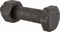 Value Collection - 1-1/8 - 7 Thread, 4-3/4" Length Under Head, Steel Hex Head Bolt - Uncoated, UNC Thread, ASTM A490 - Caliber Tooling