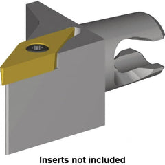 Kennametal - Right Hand Cut, Size KM16, VB.. 1103 Insert Compatiblity, External Modular Turning & Profiling Cutting Unit Head - 10mm Ctr to Cutting Edge, 20mm Head Length, Through Coolant, Series Micro Screw-On - Caliber Tooling