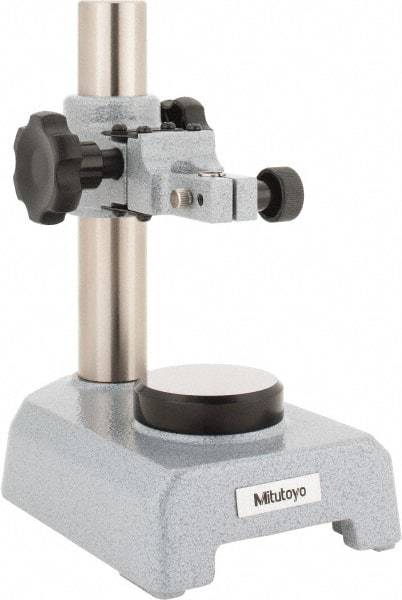 Mitutoyo - Rectangular Base, Indicator Transfer Stand - 205mm High, 6-5/8" Base Length x 4-21/64" Base Width x 1-3/4" Base Height, Includes Holder - Caliber Tooling