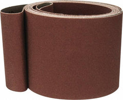 Tru-Maxx - 3" Wide x 132" OAL, 240 Grit, Aluminum Oxide Abrasive Belt - Aluminum Oxide, Very Fine, Coated, X Weighted Cloth Backing - Caliber Tooling