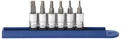 GearWrench - 6 Piece 1/4" Drive Metric Hex Bit Socket Set - 2 to 6mm Hex - Caliber Tooling