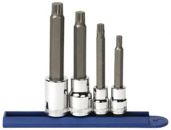 GearWrench - 4 Piece 3/8 & 1/2" Drive Metric Triple Square Bit Socket Set - 6 to 12mm Hex - Caliber Tooling