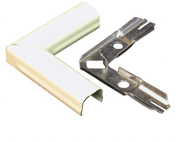 Wiremold - 3/4 Inch Long x 2 Inch Wide x 17/32 Inch High, Raceway Elbow End - 90°, Ivory, For Use with Wiremold 500 Series Raceways - Caliber Tooling