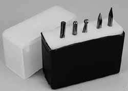 M.A. Ford - 5 Piece, 1/4" Shank Burr Set - Tungsten Carbide, Multiple Head Shape - Caliber Tooling