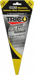 Trico - 32 oz Capacity Heavy-Grade Paper Funnel - 3/4" Tip OD, Yellow, Black, Red & White - Caliber Tooling