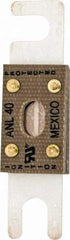 Cooper Bussmann - 40 Amp Non-Time Delay Fast-Acting Forklift & Truck Fuse - 125VAC, 80VDC, 3.18" Long x 0.75" Wide, Littelfuse CNL40, Bussman ANL-40, Ferraz Shawmut CNN40 - Caliber Tooling