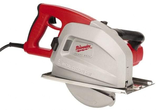 Milwaukee Tool - 13 Amps, 8" Blade Diam, 3,700 RPM, Electric Circular Saw - 120 Volts, 1.75 hp, 15' Cord Length, 5/8" Arbor Hole, Right Blade - Caliber Tooling