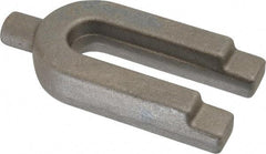 Gibraltar - 1-3/4" Wide x 3/4" High, Forged Steel, U Shaped Strap Clamp - 11/16" Stud, 3-1/2" Travel, 4" OAL, 3-1/2" Slot Length, 11/16" Slot Width - Caliber Tooling