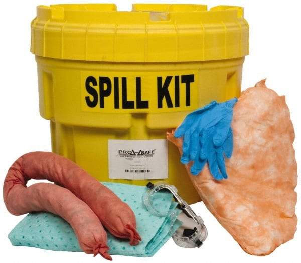 PRO-SAFE - Oil Only Spill Kit - 95 Gal Polyethylene Overpack Container - Caliber Tooling