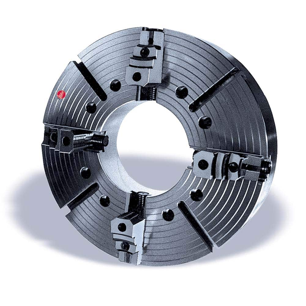 Atlas Workholding - Manual Lathe Chucks; Chuck Type: Independent ; Nominal Chuck Size: 24 ; Number of Jaws: 4 ; Mount: A2-15 ; Through-Hole Diameter (Decimal Inch): 12.5900 ; Body Material: Forged Steel - Exact Industrial Supply