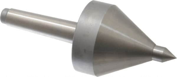 Riten - MT2 Taper Shank, 2-1/4" Head Diam 330 Lb Capacity Live Center - 5,000 Max RPM, 3-3/16" Head Length, 1/2" Point Diam, 3/4" Point Len, 330 Lb Max Workpc, 3-3/16" OAL, Pipe Nose Point - Caliber Tooling