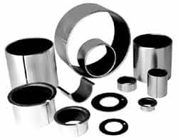 TriStar - 2" Inside x 2-7/16" Outside Diam, Steel/PTFE Sleeve Bearing - 2-1/2" OAL - Caliber Tooling