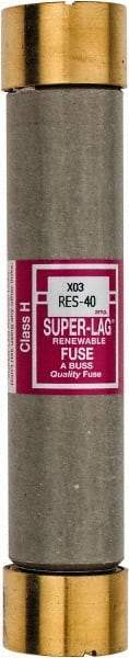 Cooper Bussmann - 600 VAC, 40 Amp, Time Delay Renewable Fuse - Fuse Holder Mount, 5-1/2" OAL, 10 (RMS) kA Rating, 1-1/16" Diam - Caliber Tooling