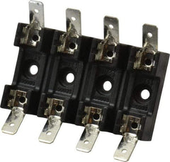 Cooper Bussmann - 4 Pole, 300 VAC/VDC, 30 Amp, Bolt-in Fuse Block - 1/4 Inch Diameter x 1-1/4 Inch Fuse Length, 2 Inch Long x 2-3/8 Inch Wide x 14.3mm High Block, 266°F - Caliber Tooling