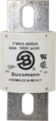 Cooper Bussmann - 500 VAC/VDC, 600 Amp, Fast-Acting Semiconductor/High Speed Fuse - Bolt-on Mount, 4-15/32" OAL, 200 (RMS Symmetrical), 50 at DC kA Rating, 2" Diam - Caliber Tooling