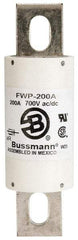 Cooper Bussmann - 700 VAC/VDC, 200 Amp, Fast-Acting Semiconductor/High Speed Fuse - Stud Mount Mount, 5-3/32" OAL, 200 (RMS), 50 at DC kA Rating, 1-1/2" Diam - Caliber Tooling