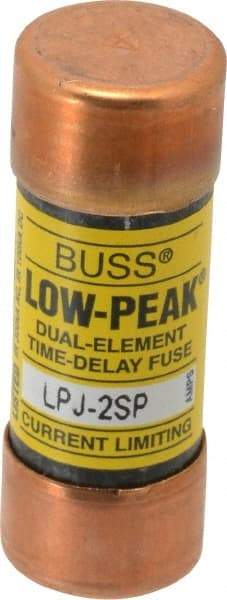 Cooper Bussmann - 300 VDC, 600 VAC, 2 Amp, Time Delay General Purpose Fuse - Fuse Holder Mount, 2-1/4" OAL, 100 at DC, 300 at AC (RMS) kA Rating, 13/16" Diam - Caliber Tooling