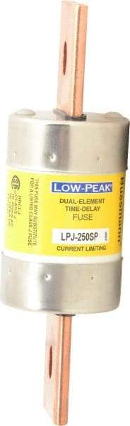 Cooper Bussmann - 300 VDC, 600 VAC, 250 Amp, Time Delay General Purpose Fuse - Bolt-on Mount, 7-1/8" OAL, 100 at DC, 300 at AC (RMS) kA Rating, 2" Diam - Caliber Tooling