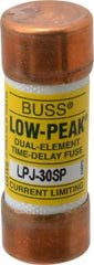 Cooper Bussmann - 300 VDC, 600 VAC, 30 Amp, Time Delay General Purpose Fuse - Fuse Holder Mount, 2-1/4" OAL, 100 at DC, 300 at AC (RMS) kA Rating, 13/16" Diam - Caliber Tooling