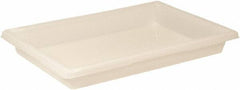 Rubbermaid - Rectangular, White Polyethylene Food Tote Box - 3-1/2" High x 18" Wide x 26" Long, with Snap-On Lid - Caliber Tooling