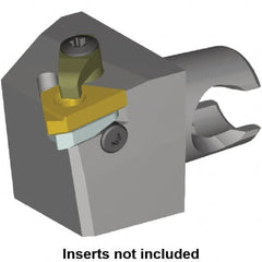 Kennametal - Insert Style LT 22ER, 30mm Head Length, Right Hand Cut, External Modular Threading Cutting Unit Head - System Size KM25, 16mm Center to Cutting Edge, Series LT Threading - Caliber Tooling