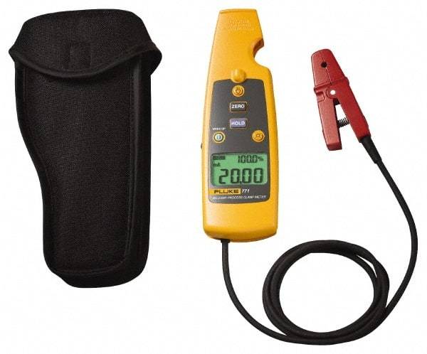 Fluke - 771, CAT II, Digital mA Process Clamp Meter with 0.1772" Detachable Jaws - Measures Current - Caliber Tooling