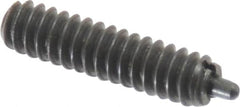 Gibraltar - 6-32, 17/32" Thread Length, 1/16" Plunger Projection, Steel Threaded Spring Plunger - 0.045" Max Plunger Diam, 17/32" Plunger Length, 0.5 Lb Init End Force, 1.5 Lb Final End Force - Caliber Tooling