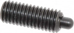 Gibraltar - 1/2-13, 1-1/4" Thread Length, 1/4" Plunger Projection, Steel Threaded Spring Plunger - 1/4" Max Plunger Diam, 1-1/4" Plunger Length, 2.7 Lb Init End Force, 9.3 Lb Final End Force - Caliber Tooling