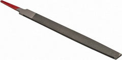 Simonds File - 6" Long, Second Cut, Mill American-Pattern File - Single Cut, Tang - Caliber Tooling