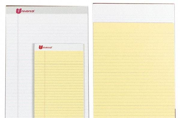 UNIVERSAL - 50 Sheet, 8-1/2 x 14", Perforated Style Ruled Pads - White - Caliber Tooling