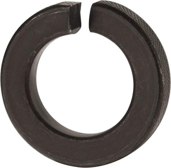 Value Collection - 1-1/4", 1.254" ID, 0.384" Thick Split Lock Washer - Grade 8 Spring Steel, Uncoated, 1.254" Min ID, 1.28" Max ID, 2.104" Max OD - Caliber Tooling