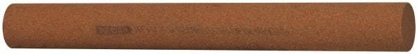 Norton - 6" Long x 5/8" Diam x 5/8" Thick, Aluminum Oxide Sharpening Stone - Round, Medium Grade - Caliber Tooling