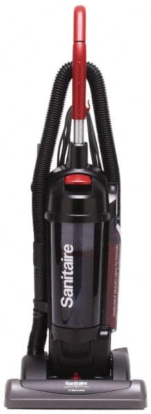 Sanitaire - Single Motor Bagless Heavy-Duty Upright Vacuum Cleaner - 15" Cleaning Width, 10" Amps, Comfort Hand Grip, Black - Caliber Tooling