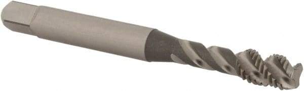 OSG - 1/4-28 UNF 3 Flute Modified Bottoming Spiral Flute Tap - Vanadium High Speed Steel, Bright Finish, 2-1/2" OAL, Right Hand Flute, Right Hand Thread, H2 - Caliber Tooling