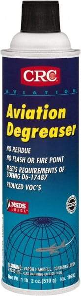 CRC - 20 oz Aerosol Aviation Degreaser - Aerosol, Halogenated - Caliber Tooling