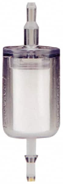 Parker - 1/4" Outlet, 125 Max psi, Inline Filters, Regulators & Lubricators - 10.1 CFM, Disposable Gas or Liquid Filter, 3-1/2" Long - Caliber Tooling