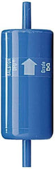 Parker - 1/4" Outlet, 125 Max psi, Inline Filters, Regulators & Lubricators - 14.6 CFM, Disposable Gas or Liquid Filter, 4-1/2" Long - Caliber Tooling