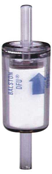 Parker - 1/4" Outlet, 125 Max psi, Inline Filters, Regulators & Lubricators - 6.6 CFM, Disposable Gas or Liquid Filter, 3-1/4" Long - Caliber Tooling