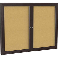 Ghent - Cork Bulletin Boards Style: Enclosed Cork Bulletin Boards Color: Natural Cork - Caliber Tooling