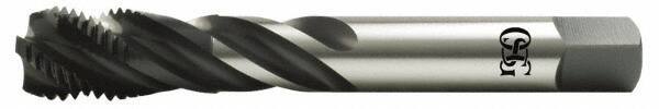 OSG - 7/8-14 UNF 4 Flute 2B Modified Bottoming Spiral Flute Tap - High Speed Steel, Oxide Finish, 125mm OAL, Right Hand Flute, Right Hand Thread, Series 13015 - Caliber Tooling