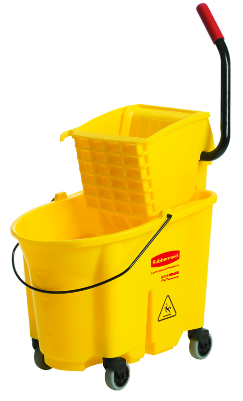 WaveBrake 35 Quart Mop Bucket and Wringer System - Caliber Tooling