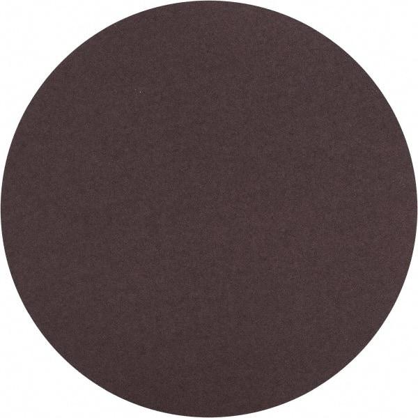 Norton - 10" Diam, 100 Grit Aluminum Oxide Adhesive PSA Disc - Medium Grade, Brown, X Weighted Backing, Flexible - Caliber Tooling