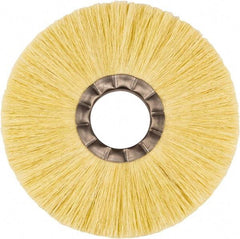 Weiler - 8" OD, 2" Arbor Hole, Natural Fiber Wheel Brush - 5/8" Face Width, 2-1/2" Trim Length, 5,000 RPM - Caliber Tooling