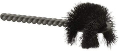 Weiler - 1-1/4" Diam Helical Steel Tube Brush - 0.008" Filament Diam, 1" Brush Length, 3-1/2" OAL, 1/4" Diam Stainless Steel Shank - Caliber Tooling